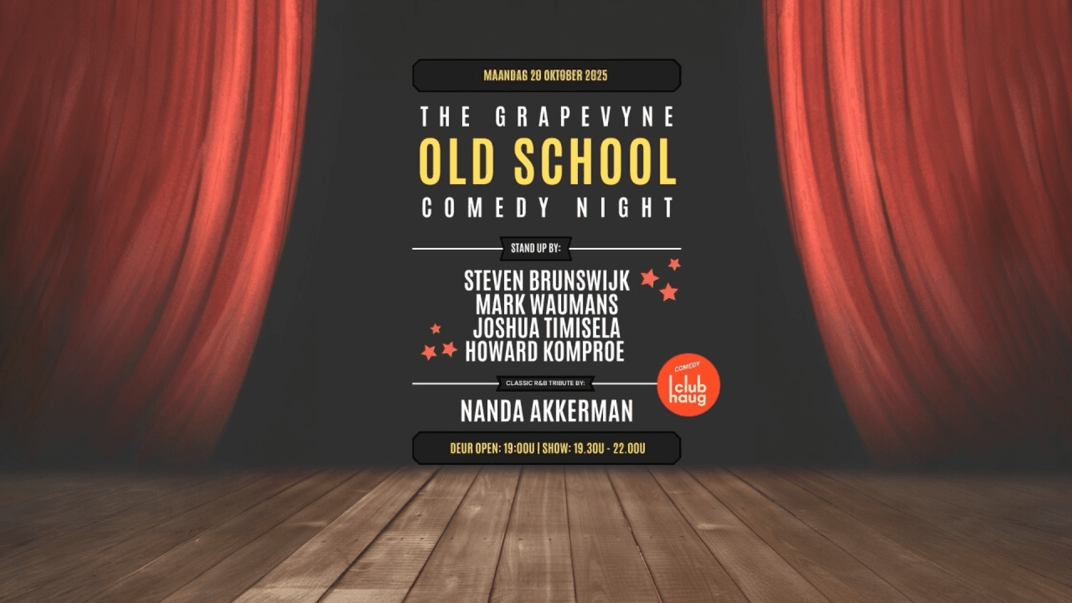 The Grapevyne 'Old School' Comedy Night!