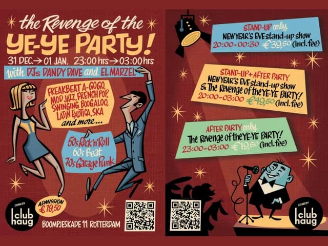 NYE Stand Up Show & The Revenge of the YE-YE PARTY!