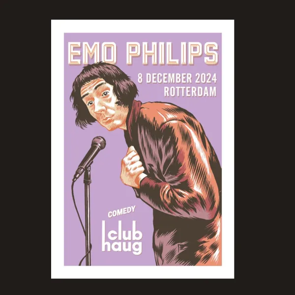 EMO PHILIPS Dec 8th, 2024 - Limited screenprint