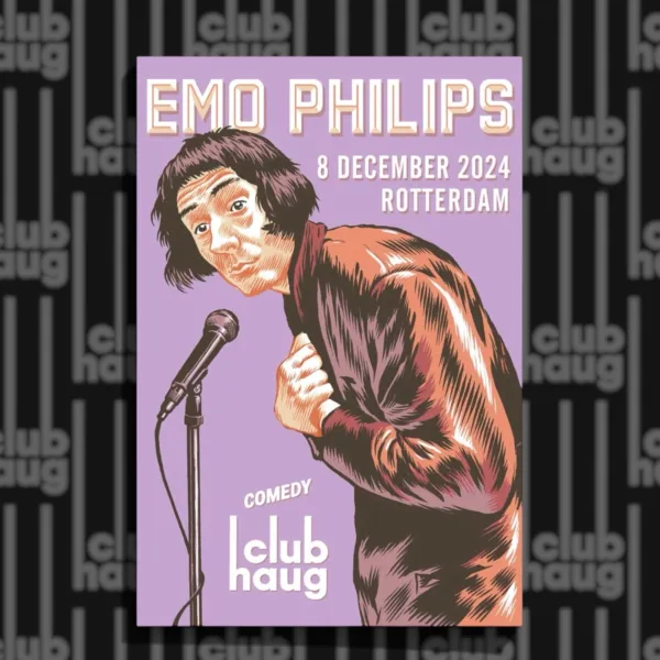 Emo Philips screenprint